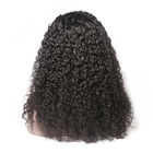 Parrucche nere italiane del pizzo del fronte di onda dei capelli umani di colore naturale per le donne