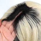 10 pollici di 1B/parrucche piene diritte bionde dei capelli umani del pizzo per le donne bianche