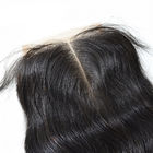 Chiusura media del pizzo dei capelli umani della parte con l'ente naturale Wave di colore dei capelli 4x4 del bambino