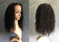 Il nero naturale su misura delle parrucche dei capelli umani della parte anteriore del pizzo di lunghezza per le donne di colore