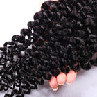 Colore naturale di estensioni di trama vergini umane brasiliane 100% ricce dei capelli di afro