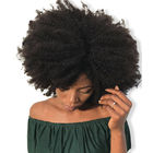 Clip vergine mongola dei capelli umani nelle estensioni/pacchi ricci crespi di afro frontali